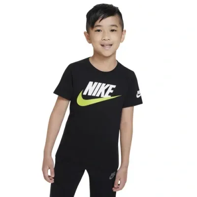 Nike Kids' Boys Preschool   Futura Evergreen Short Sleeve T-shirt In Black/white