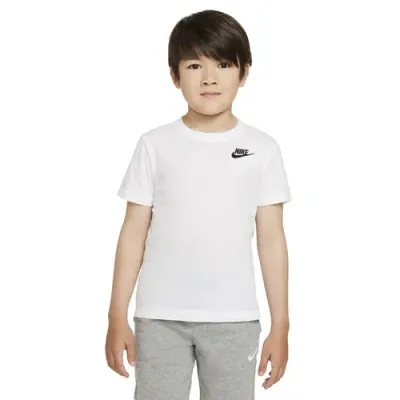 Nike Kids' Boys Preschool   Nsw Embroidered Futura T-shirt In Black/white