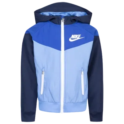 Nike Boys Preschool   Windrunner Jacket In Navy/royal