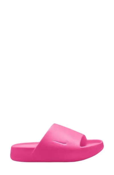 Nike Calm Slide Sandal In Hyper Pink/hyper Pink