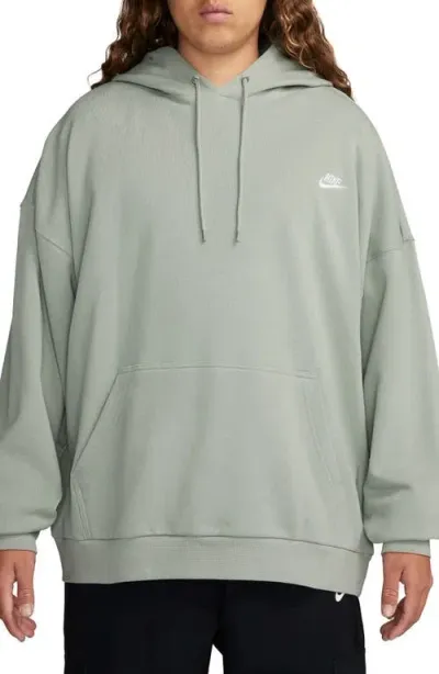 Nike Club Fleece Oversize Cotton French Terry Hoodie In Jade Horizon/jade Horizon