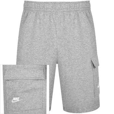 Nike Club Logo Cargo Shorts Grey In Gray