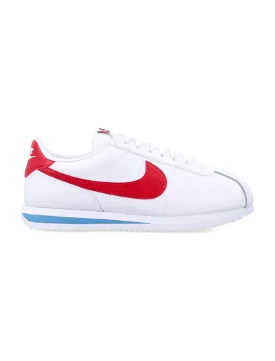 Nike Cortez Women In White Varsity Red