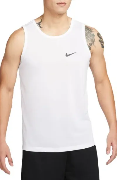 Nike Dri-fit Legend Training Tank In White/black