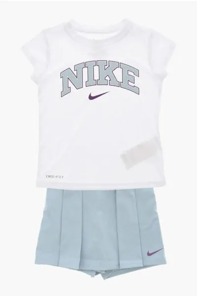 Nike Dri-fit Skort And Crew-neck T-shirt Set