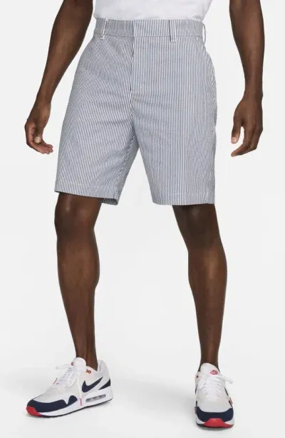 Nike Dri-fit Tour Seersucker Golf Shorts In Blue