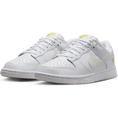 Nike Dunk Low Basketball Shoe In White/sail/opti Yellow