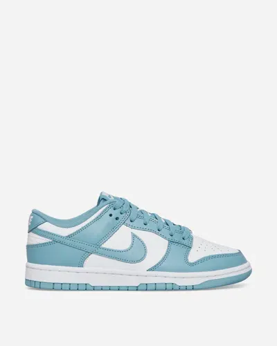 Nike Dunk Low Retro Sneaker In White/denim Turq