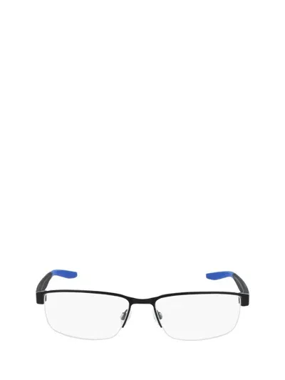 Nike Eyeglasses In Satin Black / Racer Blue