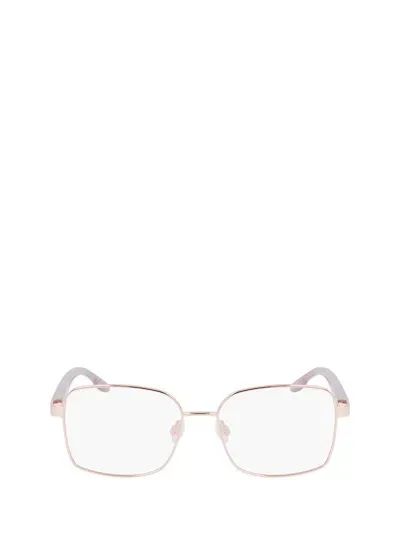 Nike Eyeglasses In Shiny Rose Gold / Platinum Violet