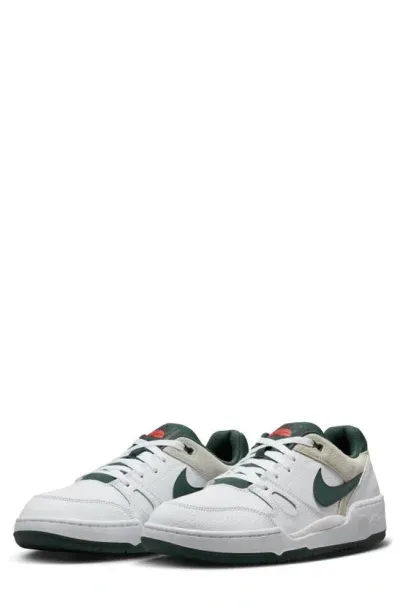 Nike Full Force Lo Sneaker In White/green/sea Glass