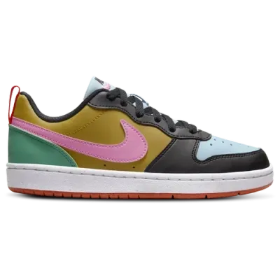 Nike Girls   Court Borough Low Recraft In Playful Pink/light Armory/black