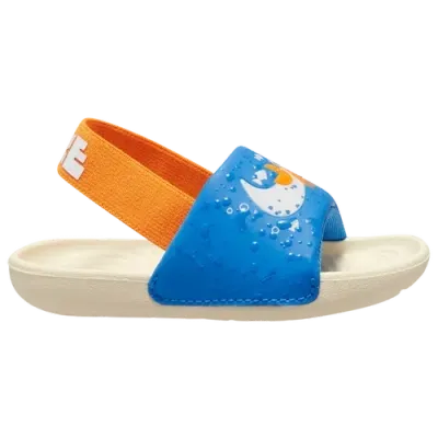 Nike Girls   Kawa Slides Se In Lt Photo Blue/coconut Milk/white