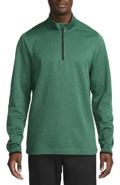 Nike Golf Therma-fit Victory Half-zip Golf Pullover In Neptune Green/black