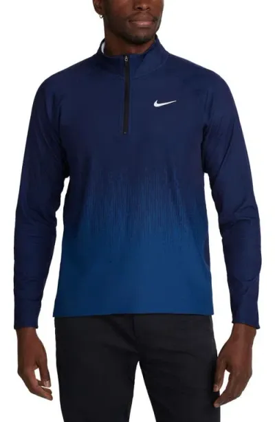 Nike Men's Tour Dri-fit Adv 1/2-zip Golf Top In Blue