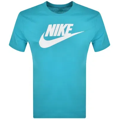 Nike Icon Futura T Shirt Blue