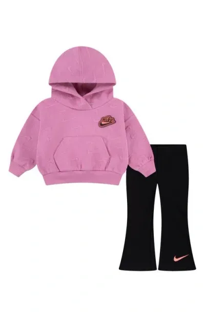 Nike Babies'  Impression Hoodie & Leggings Set In Black