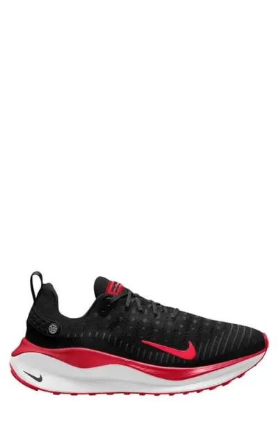 Nike Infinityrn 4 Running Shoe In Black/fire Red/red