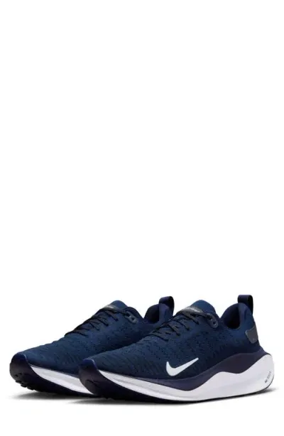 Nike Infinityrn 4 Running Shoe In College Navy/platinum Tint