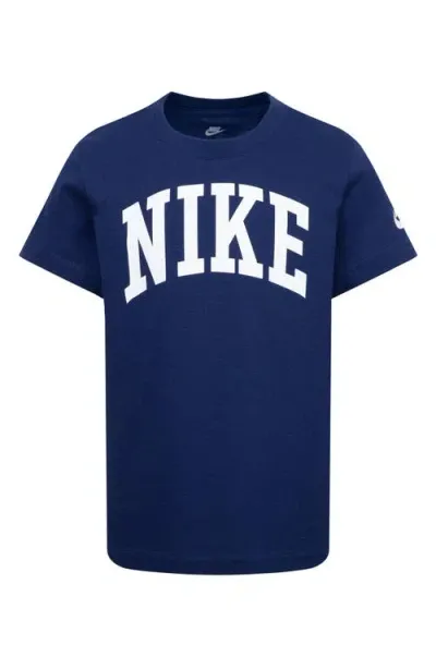 Nike Kids' Club Logo Graphic T-shirt In Midnight Navy