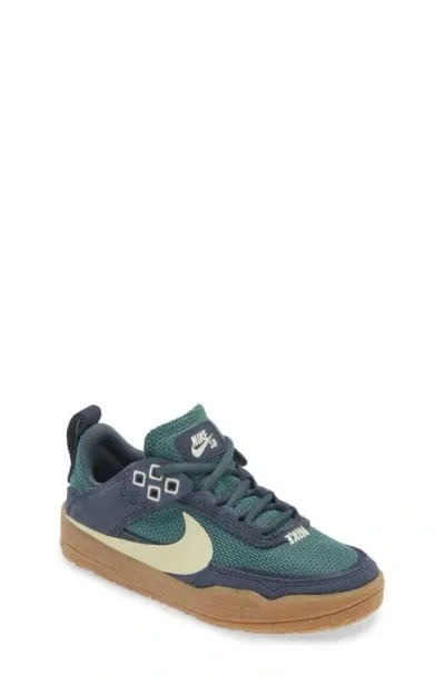 Nike Kids' Sb Day One Skate Sneaker In Blue/alabaster/green