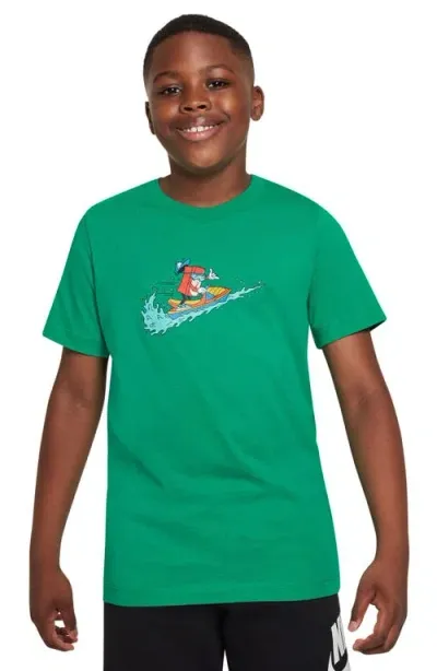 Nike Kids' Sportswear Graphic T-shirt In Stadium Green