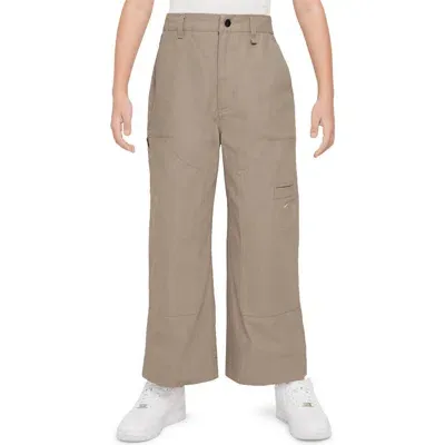 Nike Kids' Sportswear Metro Carpenter Pants In Khaki/light Orewood Brown