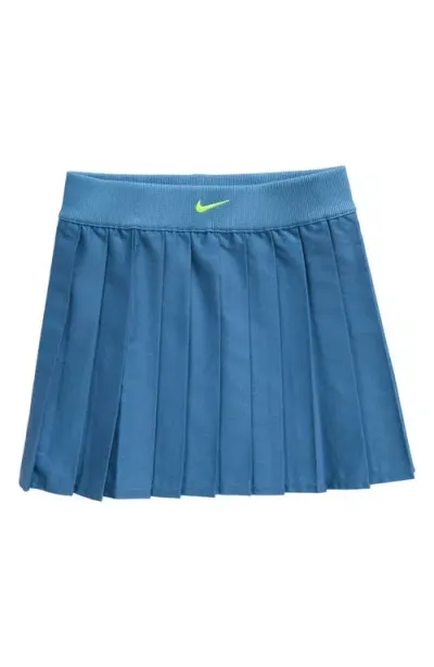 Nike Kids' Sportswear Pleated Skirt In Aegean Storm/volt