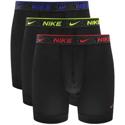 Nike Logo 3 Pack Boxer Briefs Black