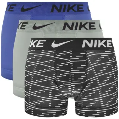 Nike Logo 3 Pack Trunks In Black