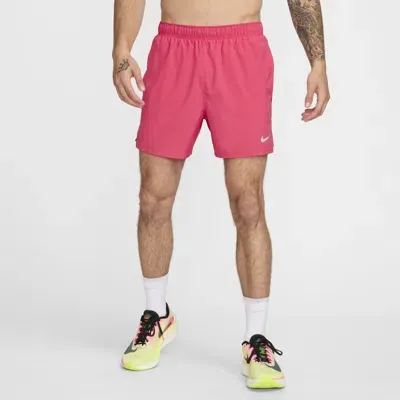 Nike Men's Challenger Dri-fit 5" Brief-lined Running Shorts In Pink