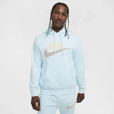 Nike Men's Club Fleece Pullover Hoodie In Blue