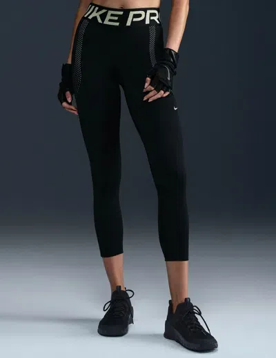 Nike Pro Sculpt High Waisted 7/8 Leggings In Black