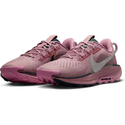 Nike Reactx Pegasus 5 Trail Running Shoe In Plum Dust/silver