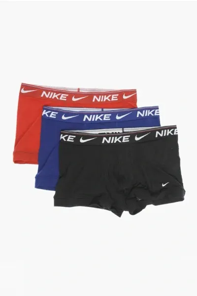 Nike Set Of 3 Dri-fit Boxer With Logoed Elastic Band In Multi