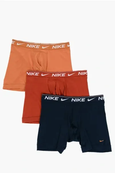 Nike Set Of 3 Dri-fit Boxer With Logoed Elastic Band In Multi