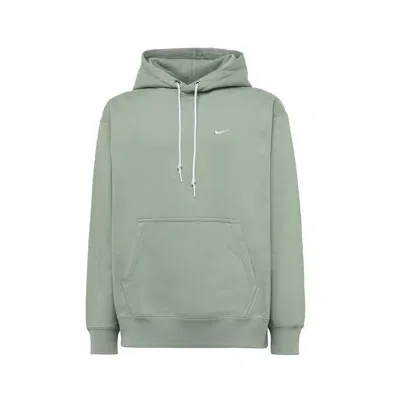 Nike Solo Swoosh Fleece Pullover Hoodie In Green