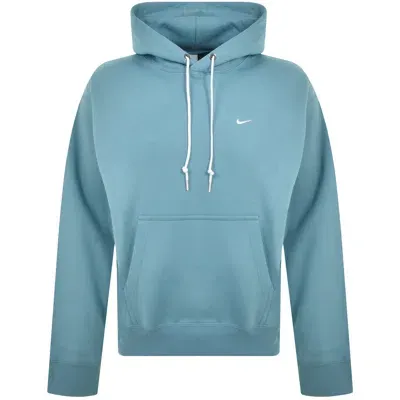 Nike Solo Swoosh Hoodie Turquoise Blue