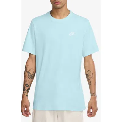 Nike Sportswear Club Crew Neck T-shirt In Glacier Blue