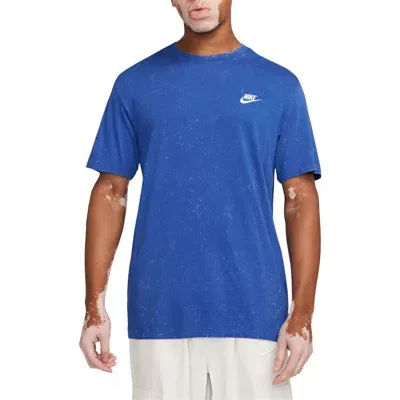 Nike Sportswear Embroidered Logo T-shirt In Game Royal