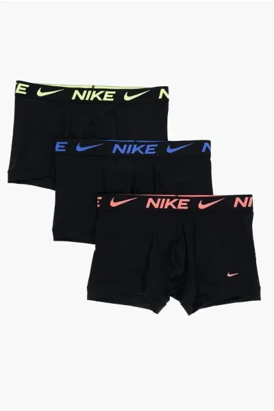 Nike Stretch 3 Pairs Of Boxer Set In Black