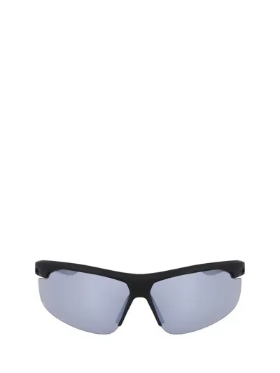 Nike Sunglasses In Matte Black / Silver Flash