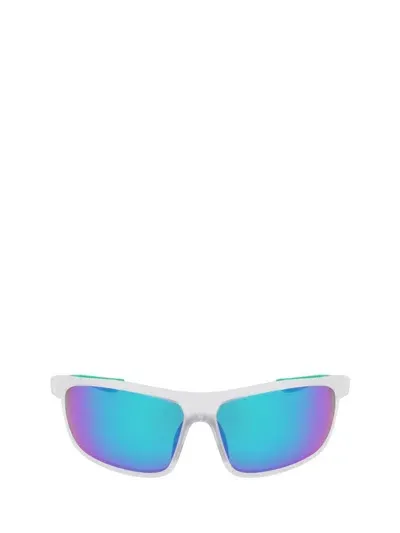 Nike Sunglasses In Matte Clear / Green Mirror