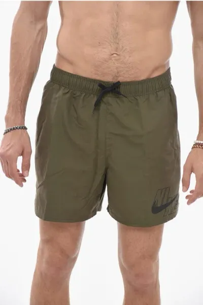 Nike Swim Drawstringed Swimshorts In Green