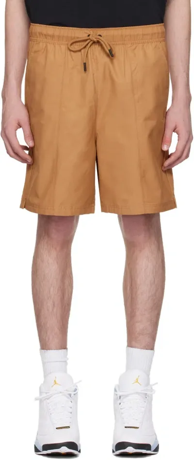 Nike Tan Essentials Shorts In Legend Dk Brown