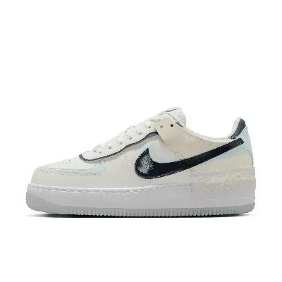 Nike Women's Air Force 1 Shadow Shoes In Sail/armory Navy/glacier Blue