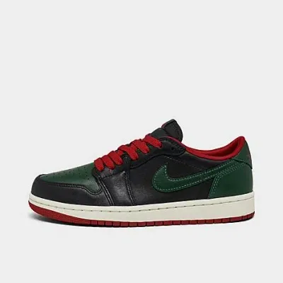 Nike Air Jordan 1 Retro Low Og Black/gorge Green-varsity Red Cz0775-036 Women's In Black/varsity Red/sail/gorge Green