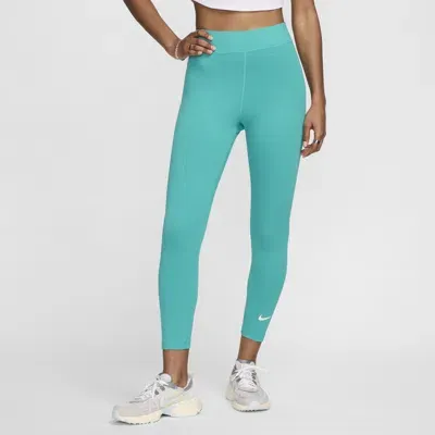 Nike Women's  Sportswear Classic High-waisted 7/8 Leggings In Green