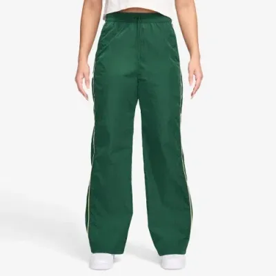 Nike Womens  Windrunner Woven Hr Oh Pants In Greeen Gorge/sail