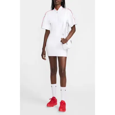 Nike X Jacquemus Back Cutout Minidress In White/university Red